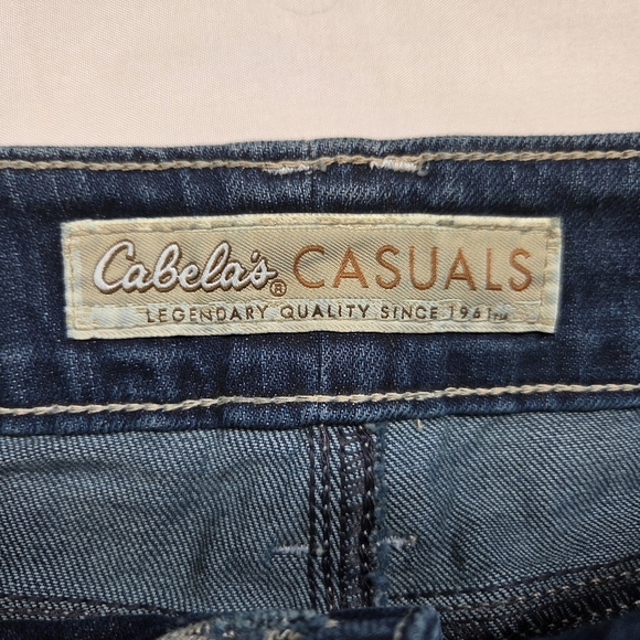 Cabela's Casuals Dark Blue Flare Women's Jeans Size 6 - Picture 7 of 12